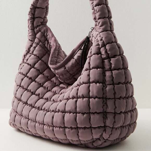 Free People Handbags - Free People FT Movement Quilted Carryall - Oyster Mauve